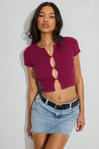 Short Sleeve Peakaboo Top - Image 2