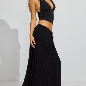 Tiered Maxi Skirt