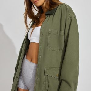 Long Twill Field Jacket