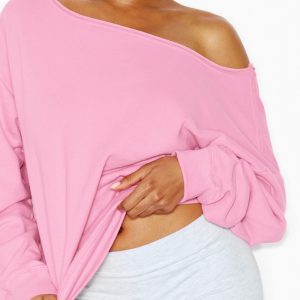 SoftTerry™ Off Shoulder Sweatshirt