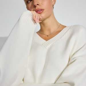 V-Neck Oversized Sweater