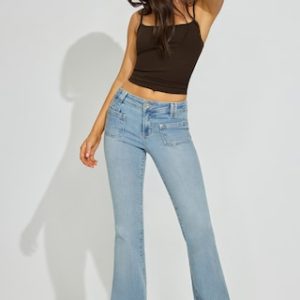 Low Rise Flare Jeans