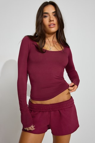 Smooth Scoop Neck Long Sleeve Top - Image 7