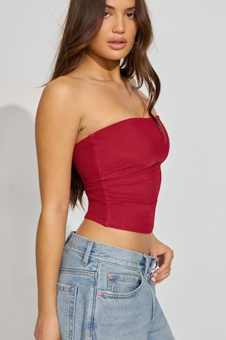 Mesh Ruched Tube Top - Image 5