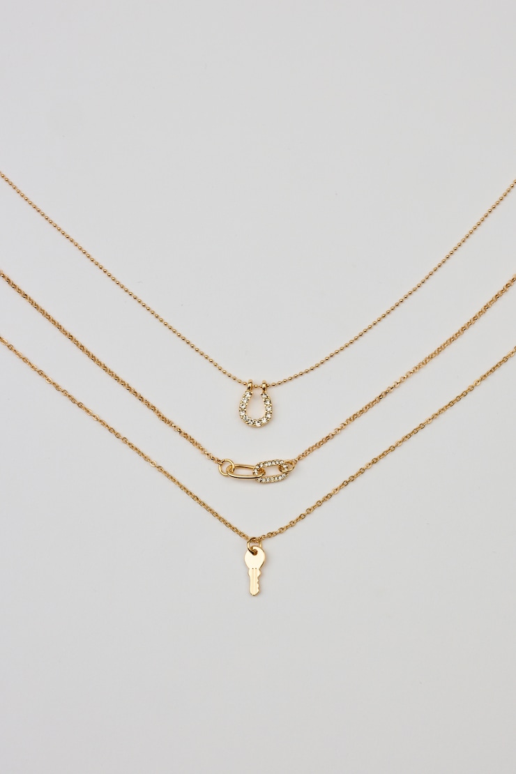 Set of 3 Key, Shoehorn & Link Necklaces - Image 3
