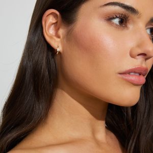3 Pack Mini Stars & Gem Hoop Earrings