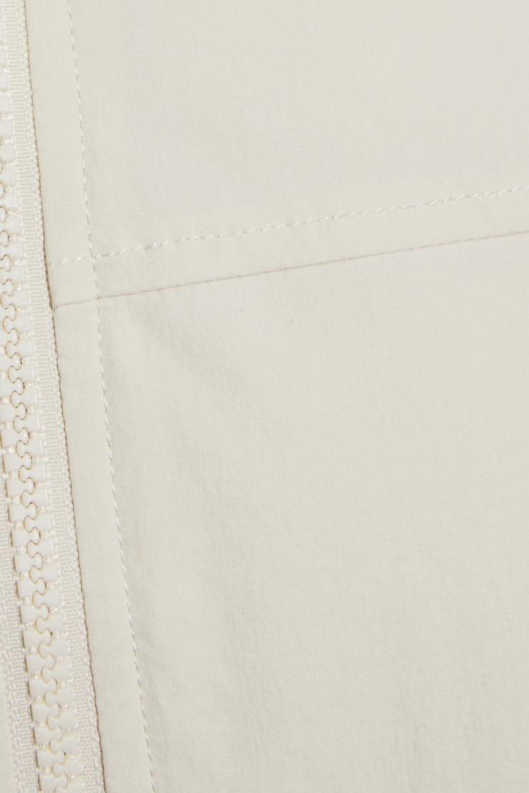 Cropped Nylon Bomber Jacket - Image 5