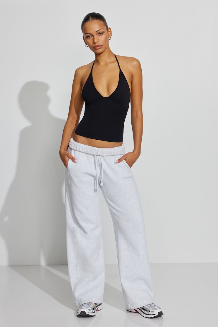 Sleek Plunge Halter Top - Image 9