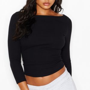 SnatchRib Boatneck 3/4 Sleeve Top
