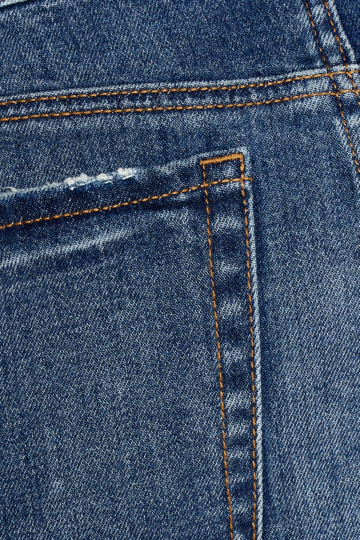 Denim Micro Skort - Image 8
