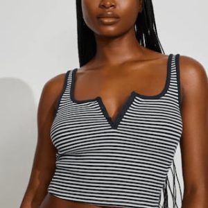 Waffle Henley Tank Top
